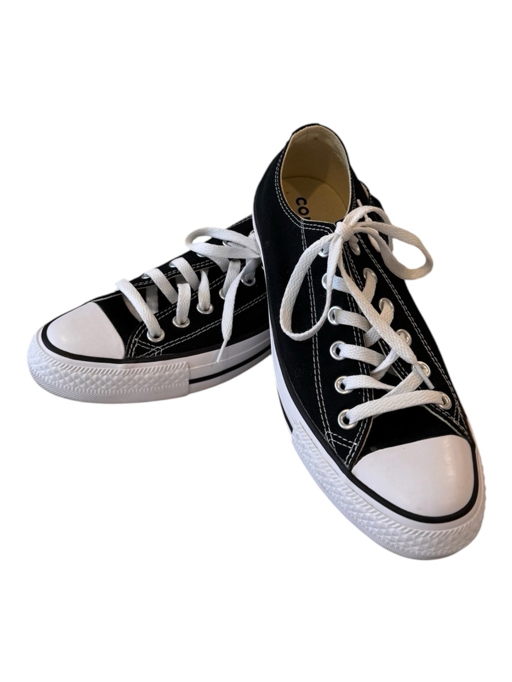 Converse Chuck Taylor All Star Black Classic Low-Top Sneakers - Picture 2 of 8